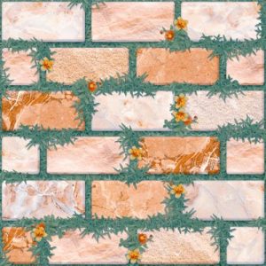 30x30cm  (12"x12") หญ้าแซมอิฐ