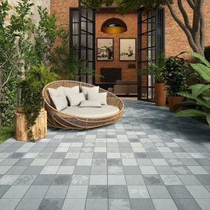 Alternative view of กระเบื้อง GP 40X40 เดอะ ลีฟ เทา (HYG)(MATT) PM