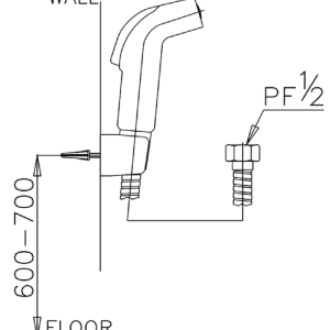 Alternative view of CT993KX#CR(HM)** O/RINSING SPRAY SET