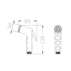 Alternative view of SC3001 สายฉีดชำระ