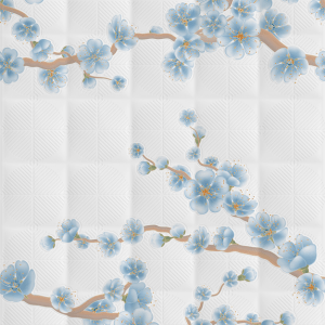 FA-N 25x40 อุเอโนะ ฟลอร่า-ฟ้า (A)