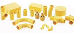 อุปกรณ์พีวีซีท่อสีเหลือง