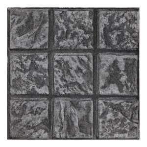 กระเบื้องคอนกรีตปูพื้น เอสซีจี รุ่นแสตมป์ เพฟ ลายโคโม่ สีเทา ขนาด 40x40x3.5 ซม.