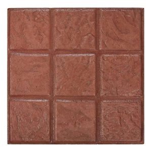 กระเบื้องคอนกรีตปูพื้น เอสซีจี รุ่นแสตมป์ เพฟ ลายโคโม่ สีส้ม ขนาด 40x40x3.5 ซม.