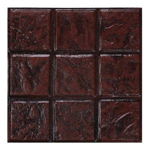 กระเบื้องคอนกรีตปูพื้น เอสซีจี รุ่นแสตมป์ เพฟ ลายโคโม่ สีแดง ขนาด 40x40x3.5 ซม.