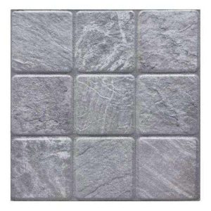 กระเบื้องคอนกรีตปูพื้น เอสซีจี รุ่นยูวีที (UVT) เกรย์ มาร์เบิ้ล คอบ-9 ขนาด 40x40x3.5 ซม.