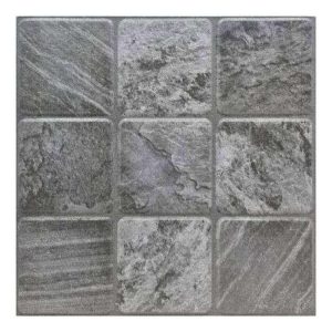 กระเบื้องคอนกรีตปูพื้น เอสซีจี รุ่นยูวีที (UVT) แบล็ก มาร์เบิ้ล คอบ-9 ขนาด 40x40x3.5 ซม.