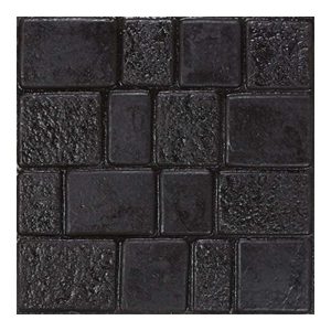 กระเบื้องคอนกรีตปูพื้น เอสซีจี รุ่นแสตมป์ เพฟ ลายลอนดอน สีดำ ขนาด 40x40x3.5 ซม.